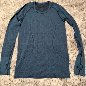 lululemon Blue Long Sleeve Top